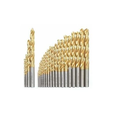 Holex Jobber drill set HSS No. 114360 as refill set, TiN, Type: 1-10-5 115265 1-10,5